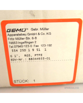 GEMÜ 2/2-Wegeventil 55425D19511 OVP