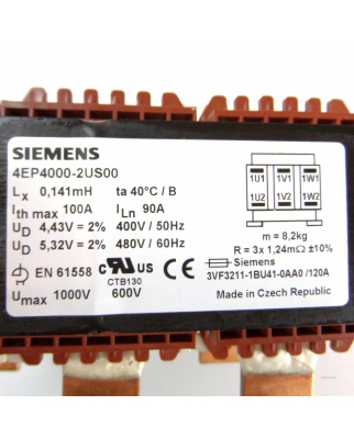 Siemens Netzdrossel 4EP4000-2US00 NOV