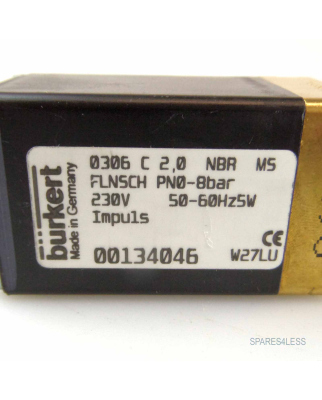 bürkert Impulsventil 0306 C2,0 NBR MS 00134046 NOV