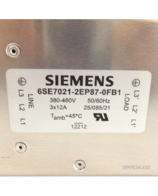 Siemens SIMOVERT Funkentstoerfilter 6SE7021-2EP87-0FB1 NOV