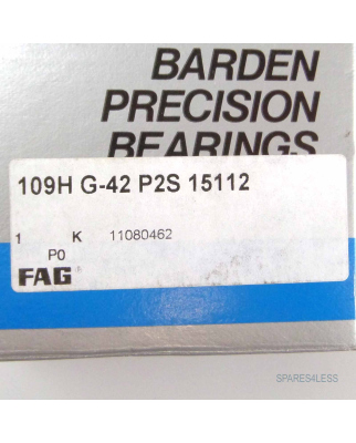 FAG Kugellager Schrägkugellager 109H G-42 P2S 15112 OVP