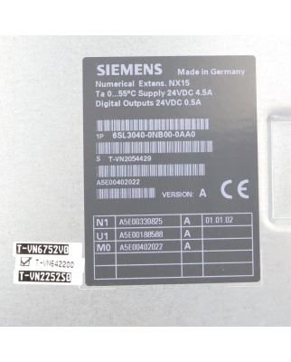 Siemens Sinamics Control Extension 6SL3040-0NB00-0AA0 GEB