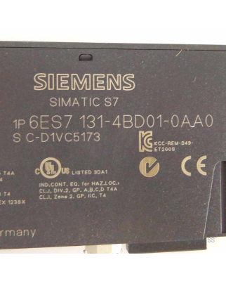 Simatic S7 ET200S 6ES7 131-4BD01-0AA0 (4Stk.) OVP