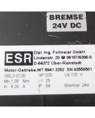 ESR Pollmeier GmbH Motor SBL3-0130 MT6941.3282 GEB