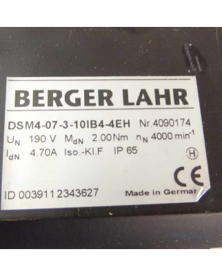 Berger Lahr Servomotor DSM4-07-3-10IB4-4EH GEB