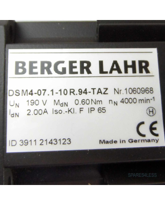 Berger Lahr Servomotor DSM4-07.1-10R.94-TAZ ID39112143123 OVP