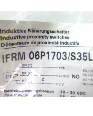 Baumer electric Induktiver Näherungsschalter IFRM 06P1703/S35L OVP