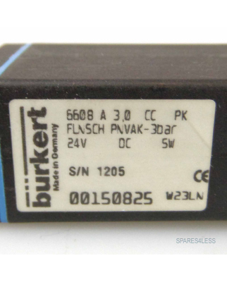 bürkert Magnetventil 6608 A 3,0 CC PK 00150825 NOV