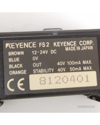 Keyence Fotoelektrischer Sensor FS2-62P OVP