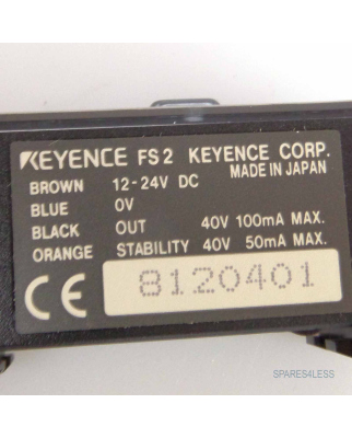 Keyence Fotoelektrischer Sensor FS2-62P OVP