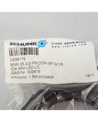 SCHUNK Magnetventil MVK 25 3/2-PR-DDR-SP-G1/8 OVP