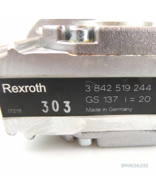 Rexroth Aufsteckgetriebe GS 137  i=20 3842519244 GEB