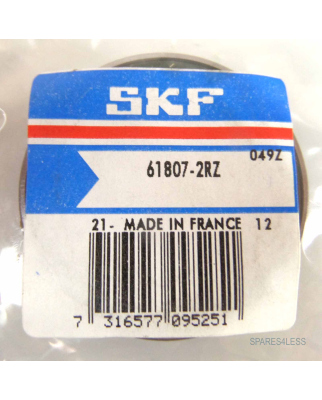 SKF Kugellager Rillenkugellager 61807-2RZ OVP