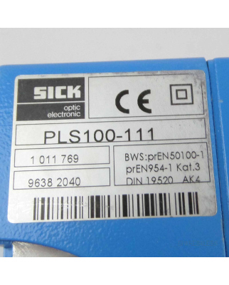 SICK Tastender Laser Scanner PLS100-111 1011769 GEB