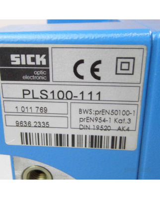 SICK Tastender Laser Scanner PLS100-111 1011769 GEB #K2