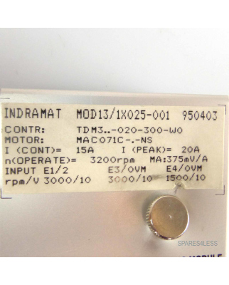 INDRAMAT Programmiermodul MOD13/1X025-001 GEB