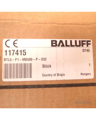 BALLUFF Wegaufnehmer BTL5-P1-M0500-P-S32 117415 OVP