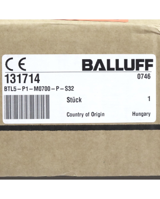 BALLUFF Wegaufnehmer BTL5-P1-M0700-P-S32 131714 OVP
