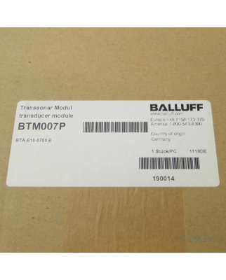 Balluff Analoge Auswerteeinheit BTA-E10-0700-E OVP