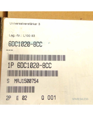 Siemens Simadyn Universalverstärker 6DC1020-8CC E:02 REM