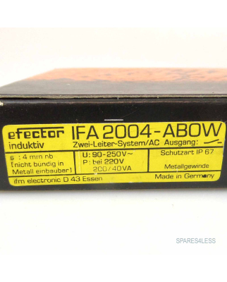 ifm efector Induktiver Sensor IFA 2004-ABOW OVP