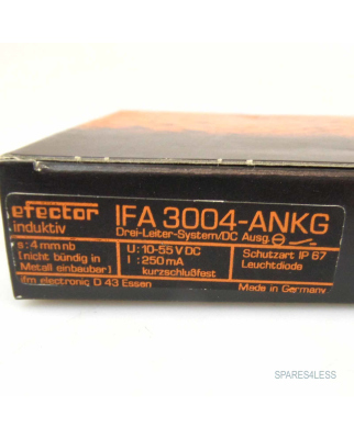 ifm efector induktiver Sensor IFA 3004-ANKG OVP