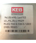 KEB Frequenzumrichter 10.F0.R11-M429 GEB