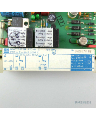 Endress+Hauser Nivotester FTC671Z PTB Nr. Ex-85.B2003X GEB