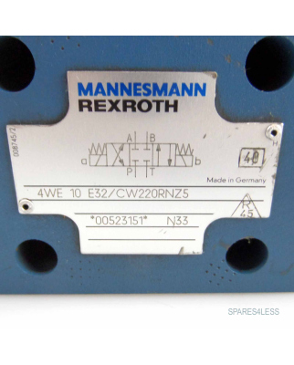 Rexroth Wege-Schieberventil 4WE10E32/CW220RNZ5 NOV