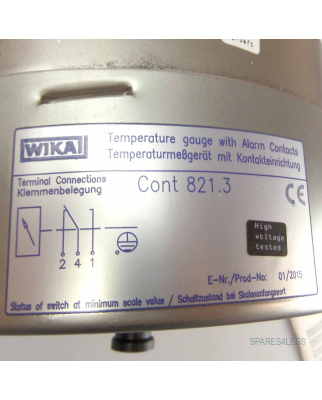 WIKA Temperaturmessgerät Cont 821.3 A73.160/2 -20...+60C OVP
