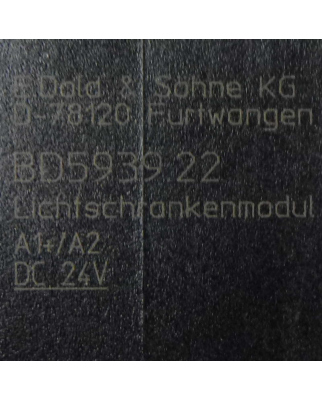 E.Dold & Söhne KG Safemaster Lichtschrankenmodul BD5939.22 GEB