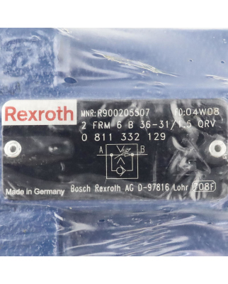 Rexroth 2-Wege Stromregelventil 2 FRM 6 B 36-31/1.5 QRV R900205507 NOV