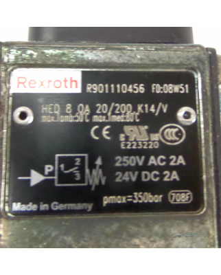 Rexroth Druckschalter HED 8 OA 20/200 K14/V R901110456 GEB