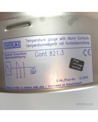 WIKA Temperaturmessgerät Cont 821.3 A73.160/2 -20...+60C NOV
