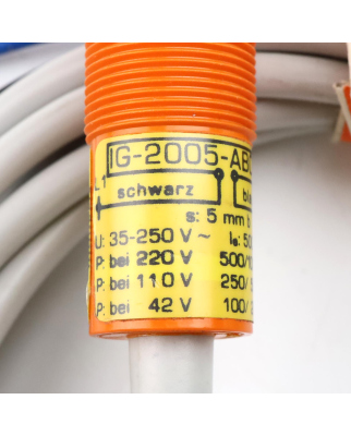 ifm efector induktiver Näherungsschalter IG-2005-ABOW OVP