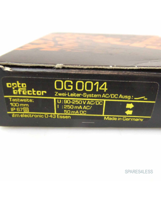 ifm efector Reflexionslichtschranke OG0014 OVP