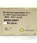Lindner Sicherungseinsatz 8000.0807 80A/~500V (2Stk) OVP
