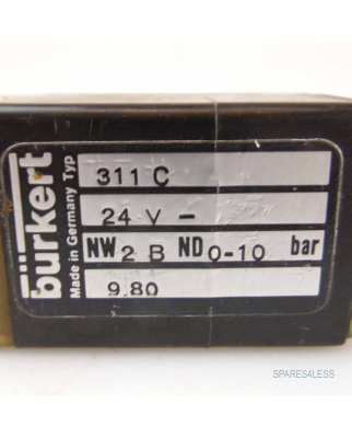 bürkert Magnetventil Typ 311C 24V 311-01.31 GEB