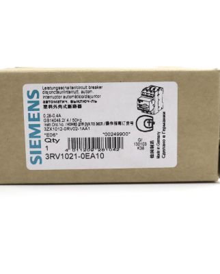Siemens Leistungsschalter 3RV1021-0EA10 OVP