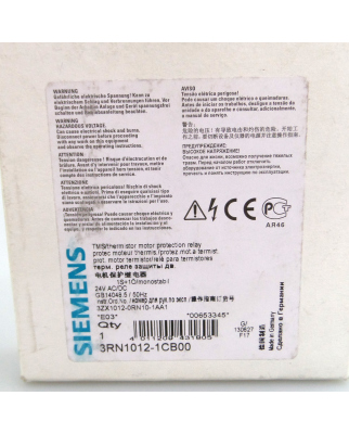 Siemens Auswertegerät 3RN1012-1CB00 OVP