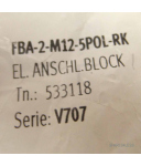 Festo El. Anschlussblock FBA-2-M12-5POL-RK 533118 OVP