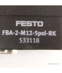 Festo El. Anschlussblock FBA-2-M12-5POL-RK 533118 OVP