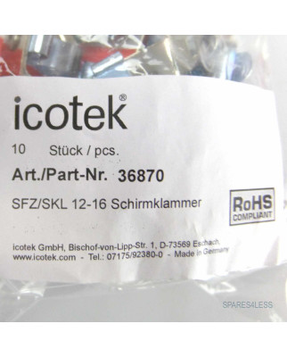 icotek Schirmklammer 36870 SFZ/SKL 12-16 (10Stk) OVP