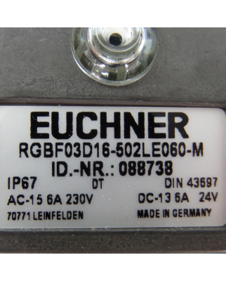 Euchner Reihengrenztaster RGBF03D16-502LE060-M 088738 OVP