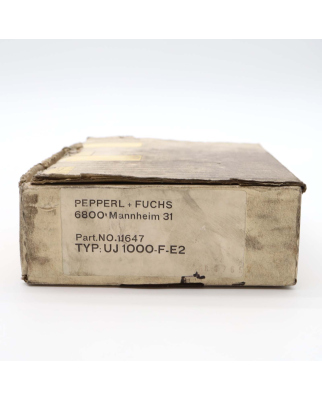 Pepperl+Fuchs Näherungsschalter UJ1000-F-E2 11647 OVP