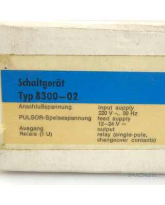 pulsotronic Schaltgerät 8300-02 OVP