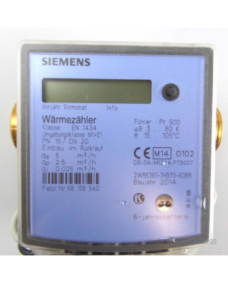 Siemens Wärmezähler 2WR6361-7HB70-6DBR OVP