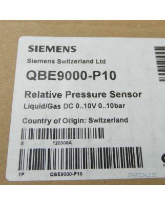 Siemens Relativdrucksensor QBE9000-P10 NOV