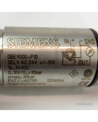 Siemens Relativdrucksensor QBE9000-P10 NOV