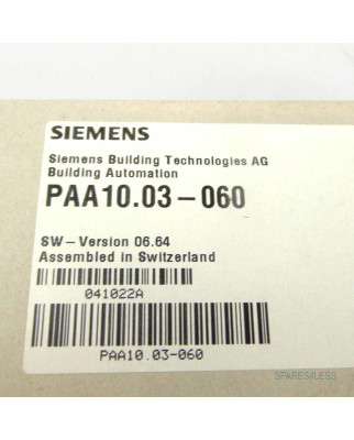 Siemens Programm-Modul PAA10.03-060 OVP